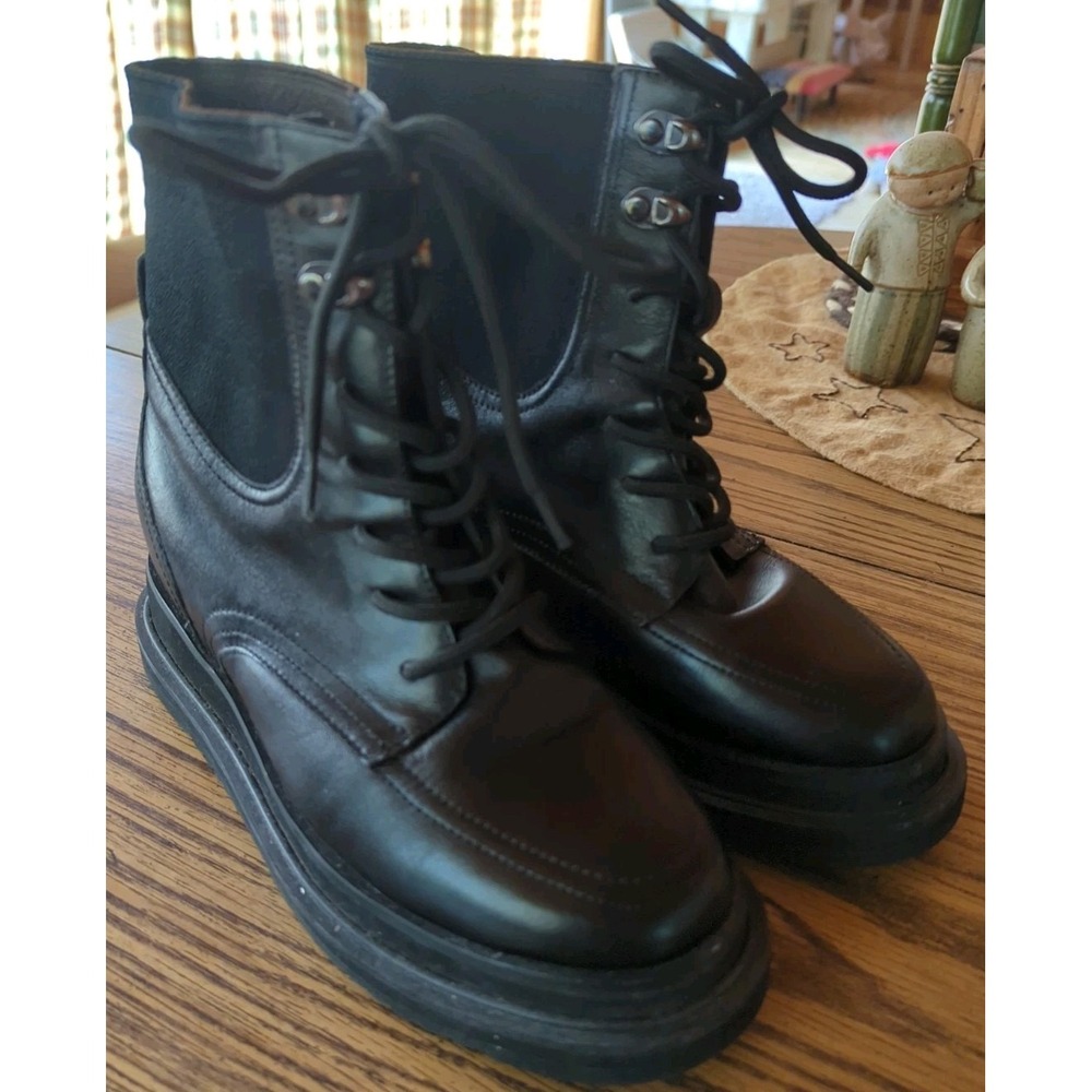 CMR‎ CHAMARIPA Men Elevator Combat Shoes Boots That Make Men Taller 7.75" Foot